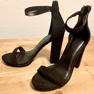 Forever 21 heels!! - Black - Suede - size 7 1/2 -